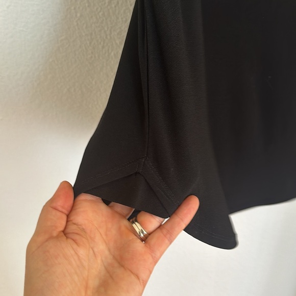 89th and Madison size medium black blouse with rhinestone bling around arms. - Picture 5 of 10